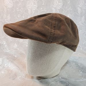 Steston Newsboy Cap, brown Hat for men.